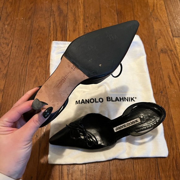 Vintage Manolo Blahnik slingback pumps - Picture 5 of 6